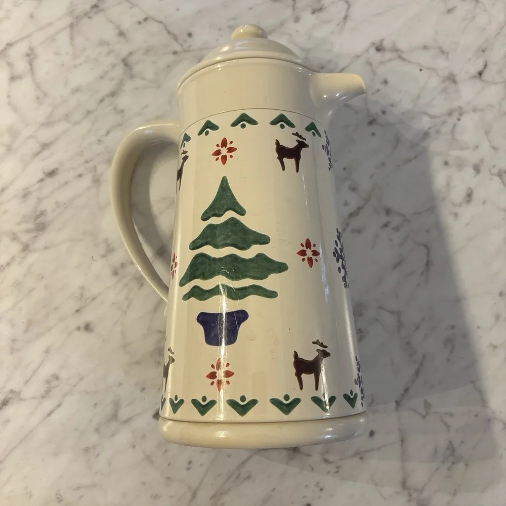 Vintage Pfaltzgraff‎ Nordic Christmas Thermal Beverage Server Kitchen Drinks